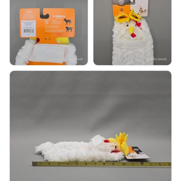 Kids Chicken Costume Hat - White and Yellow - Picture 4 of 8